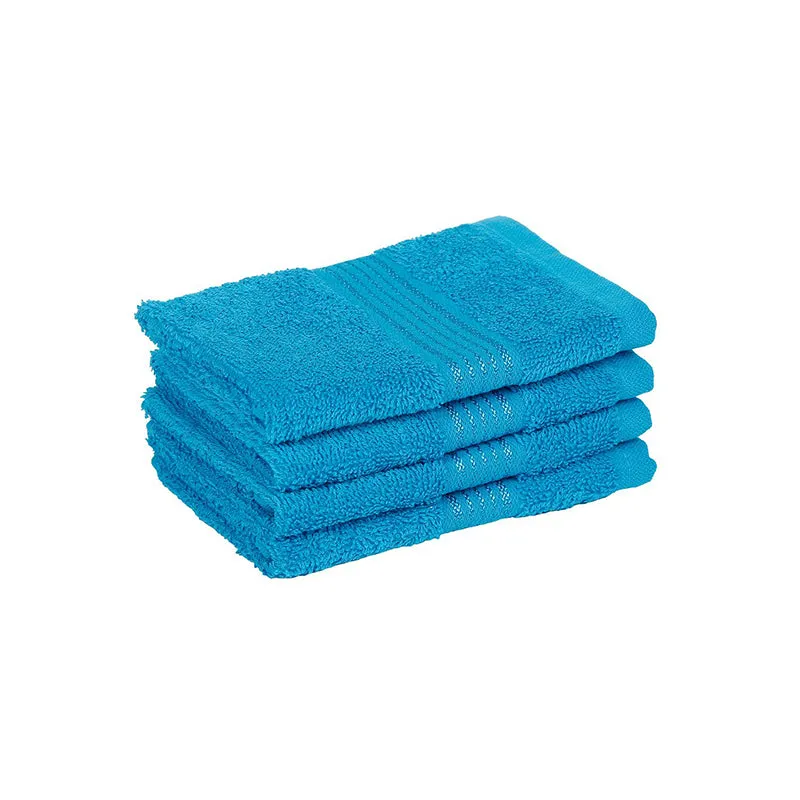 Eva Quick Dry Face Towel (Blue) - Set Of Twelve media 4