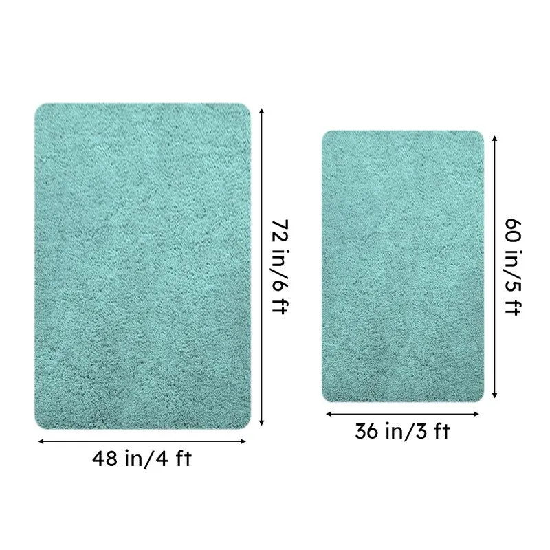 Vegas Luxe Micro Fiber Area Rug - Blue media 7
