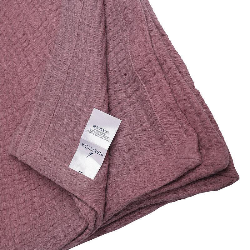 Nautica Champagne Whisper Solid Cotton Bedsheet (Dusty Pink) - 350 TC media 6
