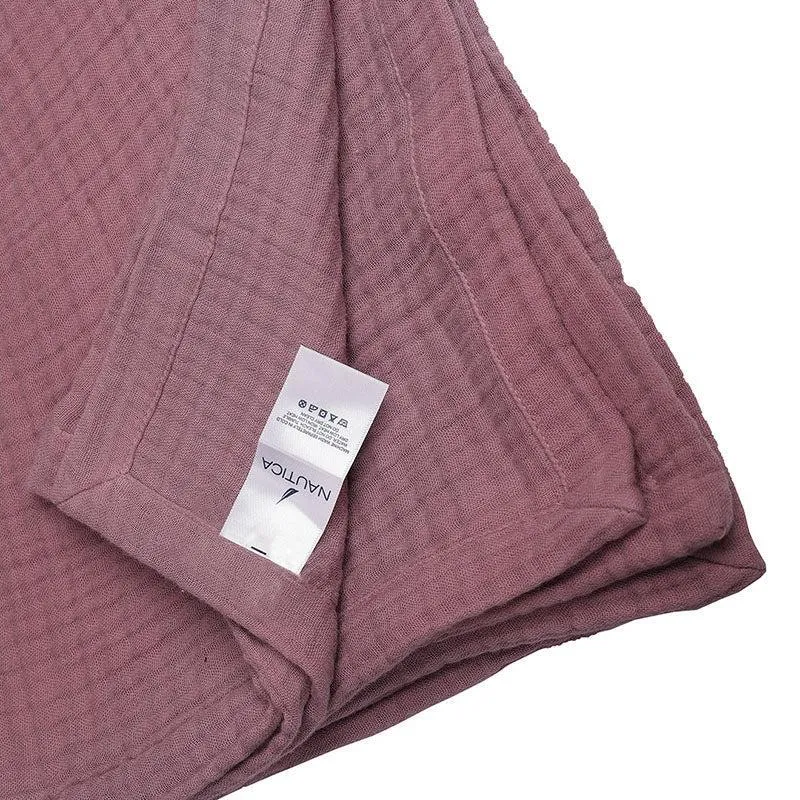 Nautica Champagne Whisper Solid Cotton Bedsheet (Dusty Pink) - 350 TC media 6