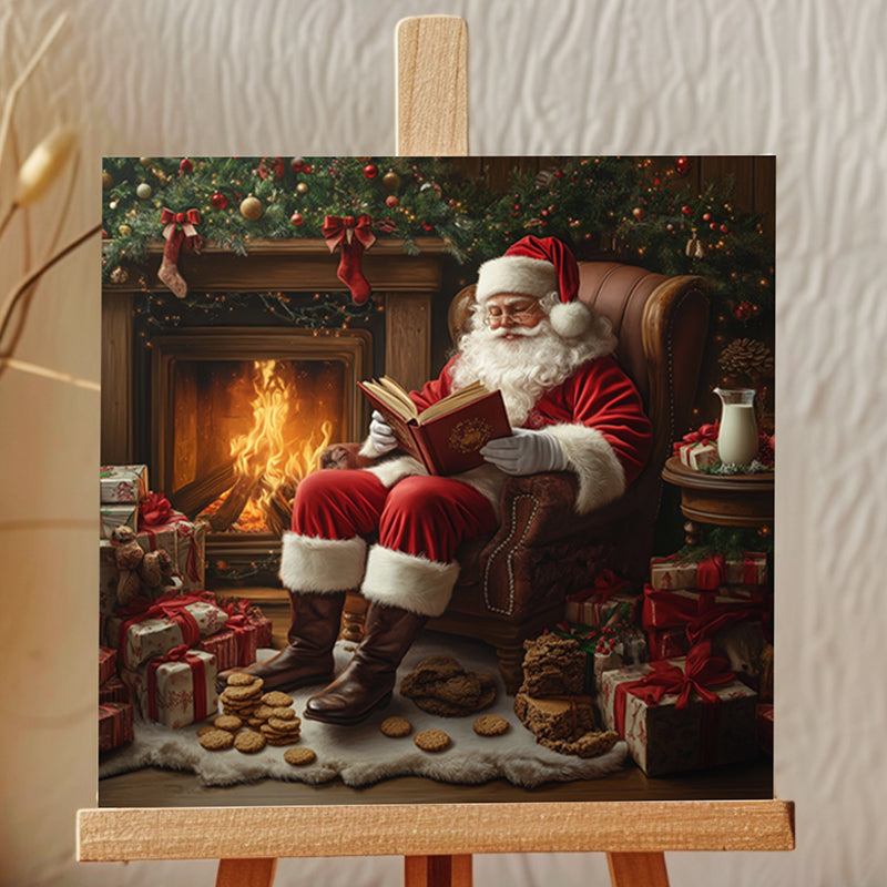 Santa's Hearth Showpiece