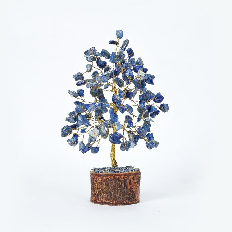 Wisdom Lapis Lazuli Gemstone Tree Decorative Showpiece media 5