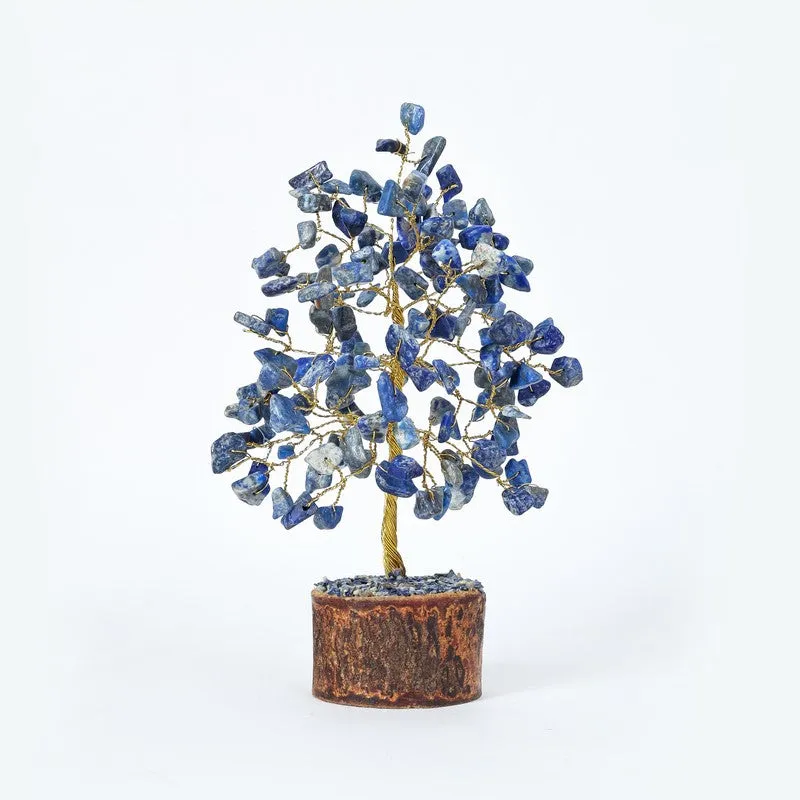 Wisdom Lapis Lazuli Gemstone Tree Decorative Showpiece media 5