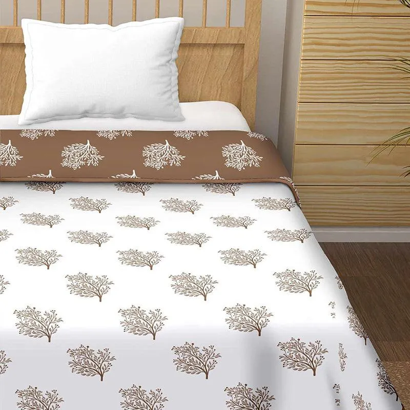 Paalki Reversible Cotton Dohar (Brown)  - 180 GSM media 3