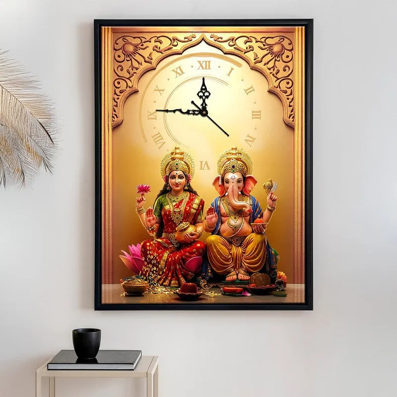 Omkar Wall Art With Clock media 3