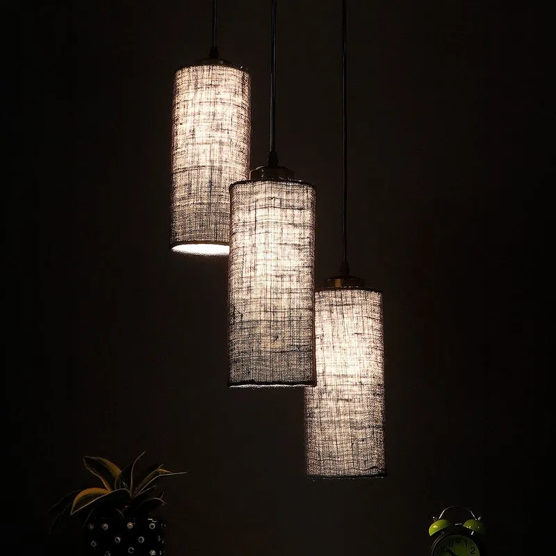 Cylentra Triple Metal Ceiling Lamp - Blue media 2