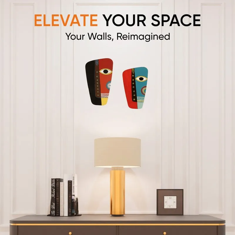 Bhupinder Mask Wooden Wall Accent - Set of Two media 8