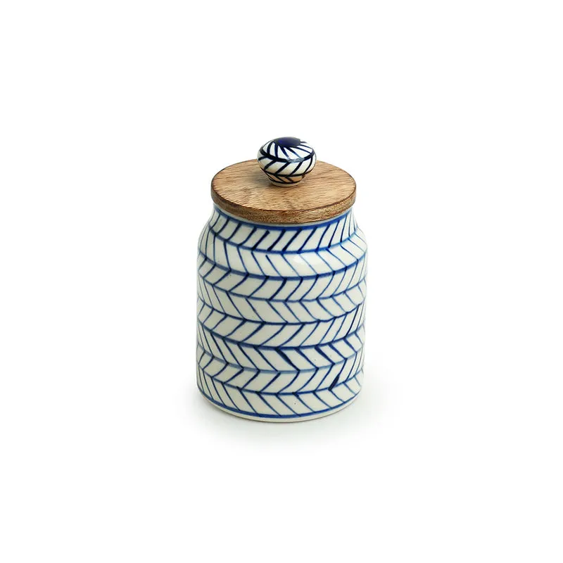 Indigo Ethnic Airtight Storage Jar - 470 mL media 3