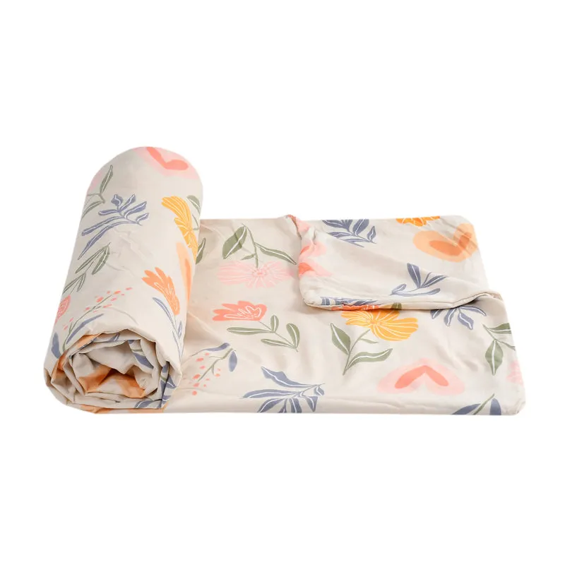Funky Florals Cotton Duvet Cover - 210 TC media 5