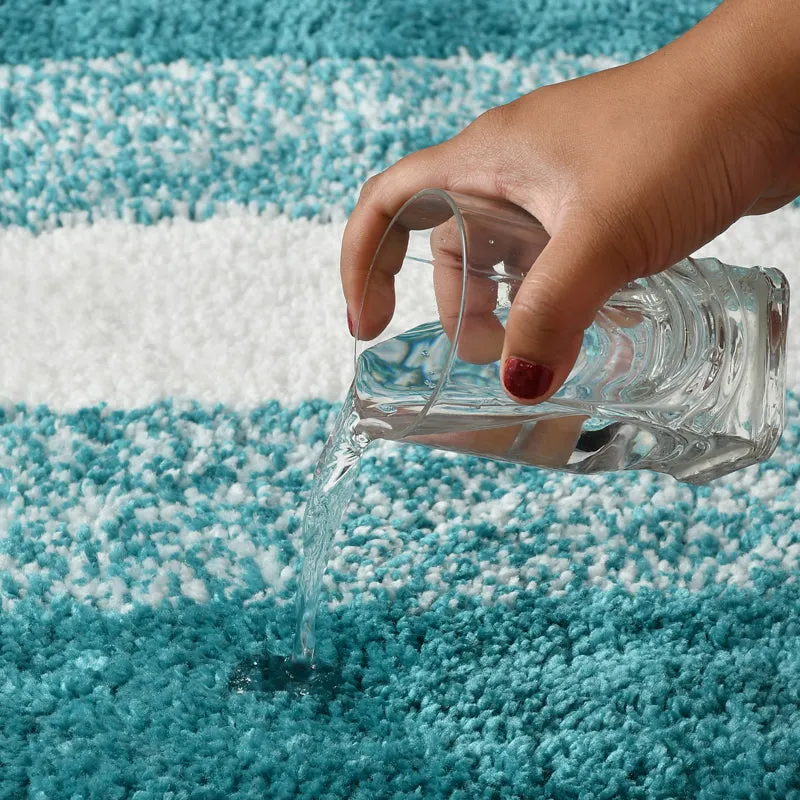 Orlina Cotton Bath Mat - Aqua Blue media 5