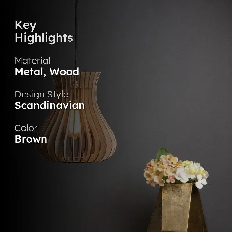 Alcott Wooden Ceiling Lamp media 2