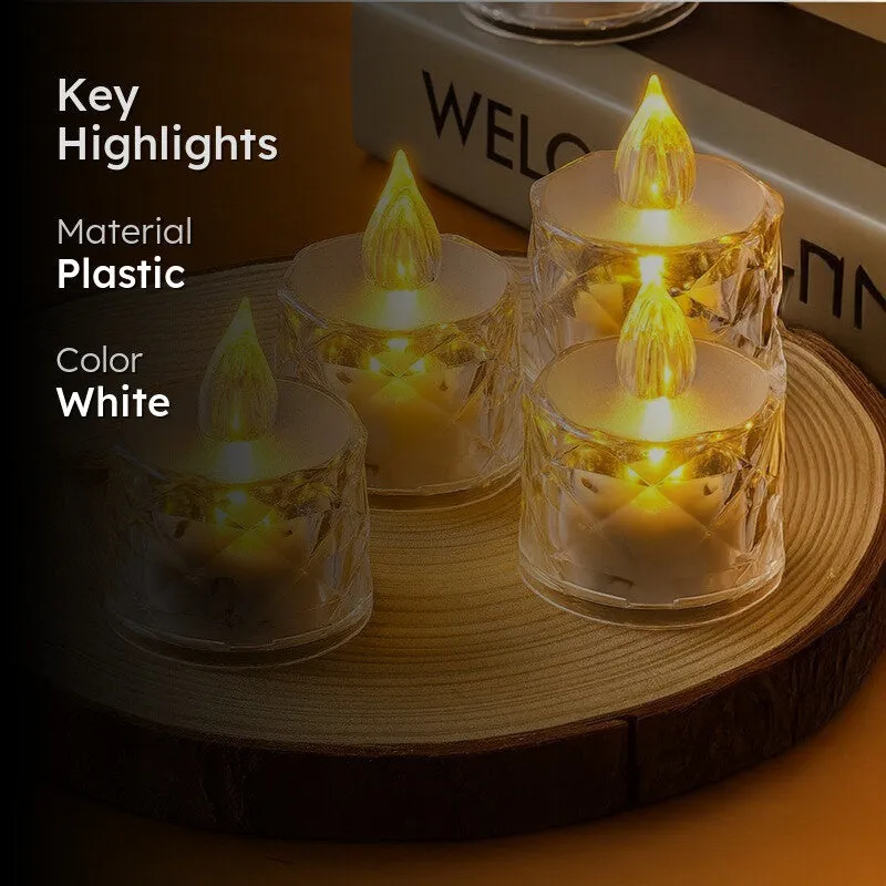 Forever Glow Smokeless Flameless Candle - Set Of Four media 2