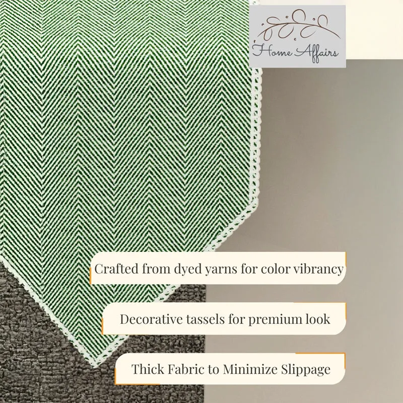 Runelle Cotton Table Runner - Green media 6