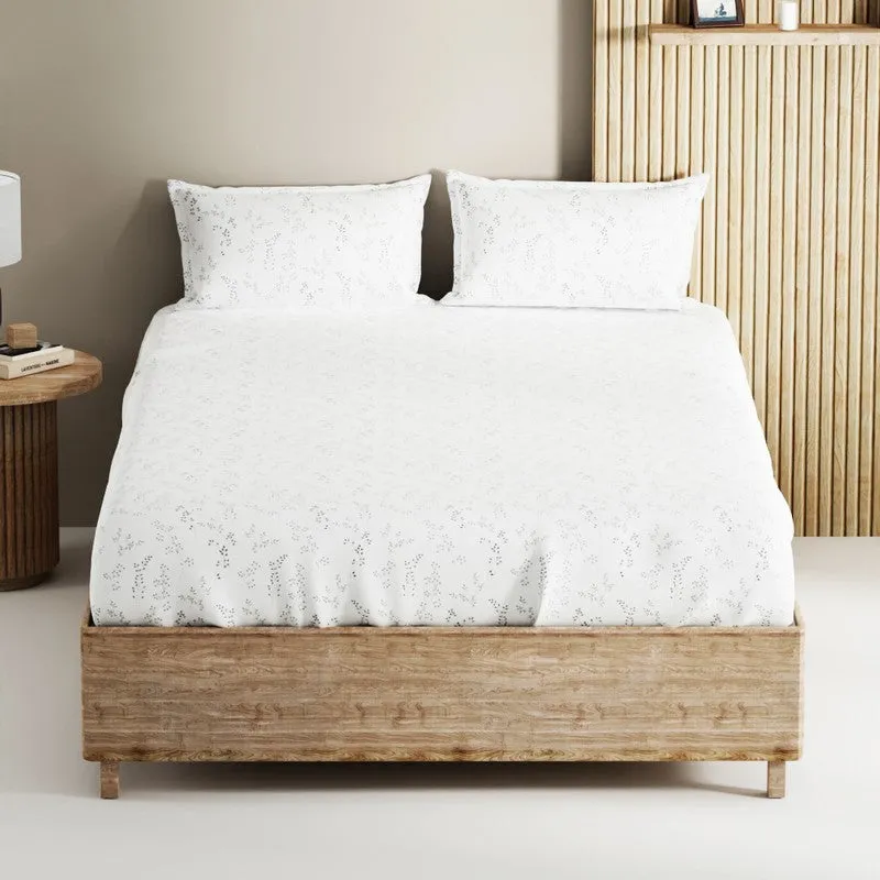 Yuvric Cotton Bedsheet (White) - 144 TC media 3