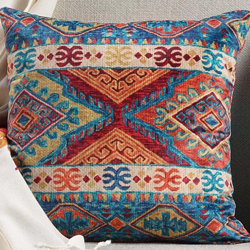 Swayam Royal Rangoli Polyester Cushion Cover - Set Of Two image 3