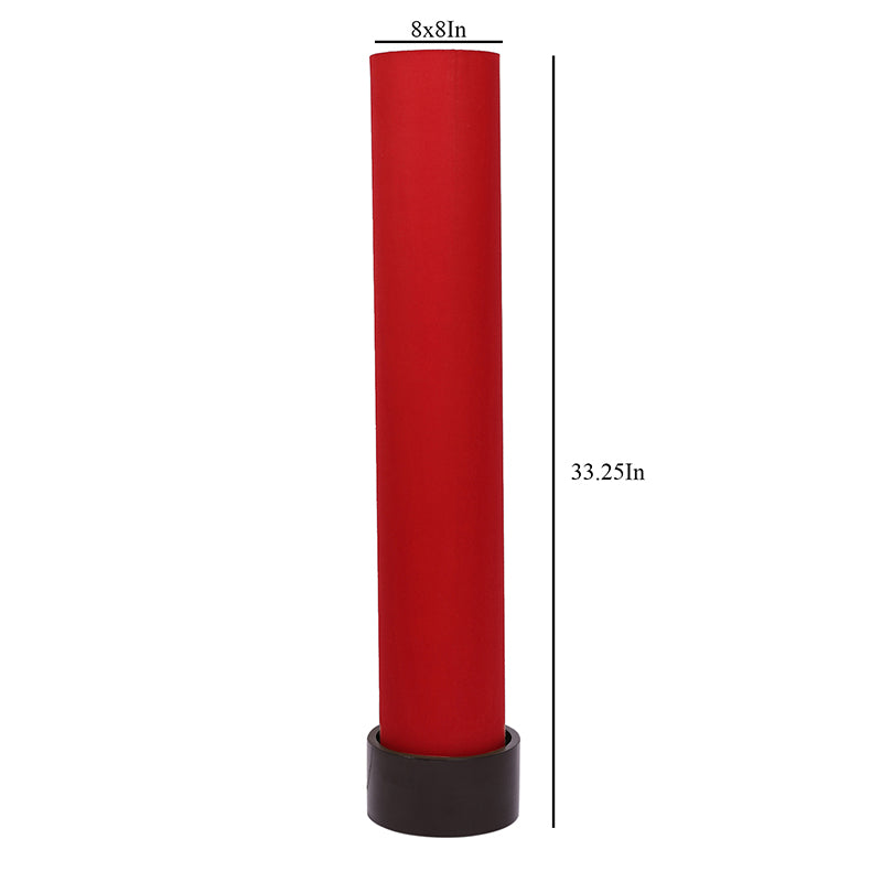 Neila Wooden Tower Floor Lamp - Red media 5