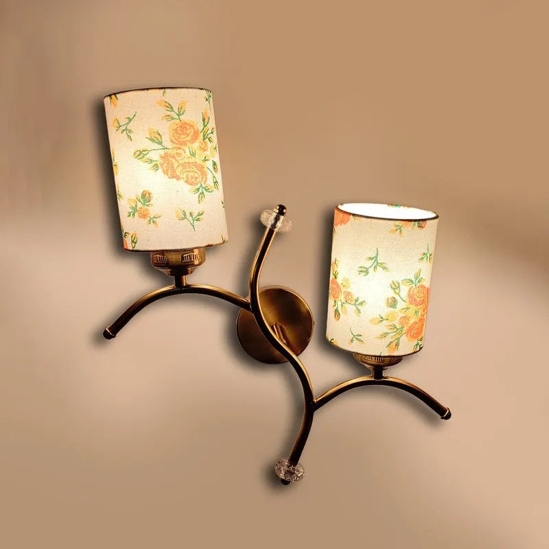 LumiBranch Dual Cotton Wall Lamp - White & Orange media 6