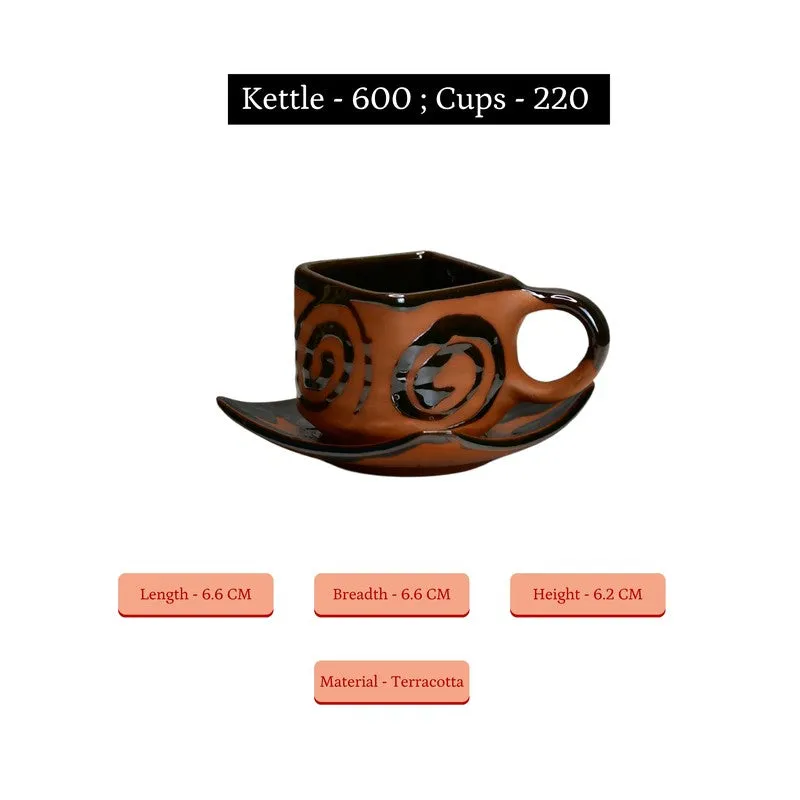 Clay Artistry Terracotta Tea Set & Tea Pots - Three Piece Set media 9