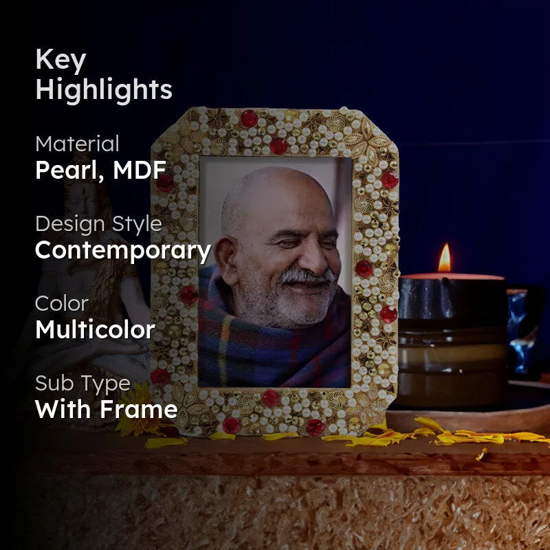 Neem Karoli Baba Ornate Photo Frame media 2