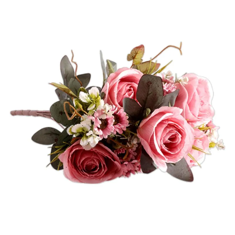 AarviDecor Velvet Rose Silk Artificial Flowers media 5