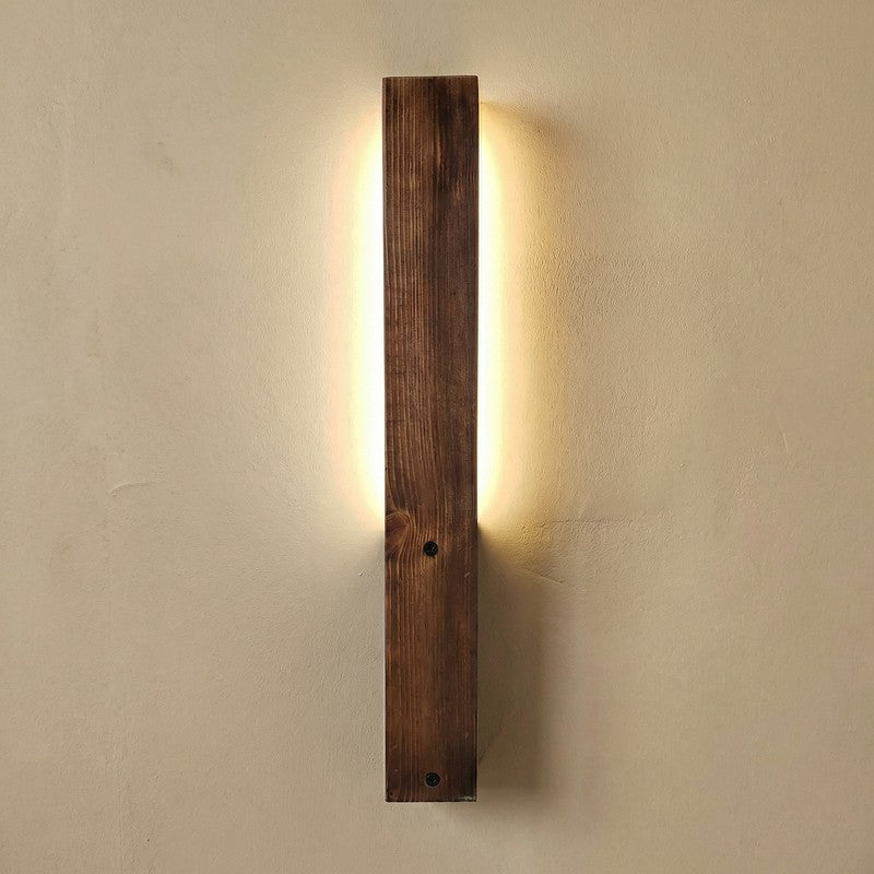 CalmCore Wooden Wall Lamp - Brown media 5
