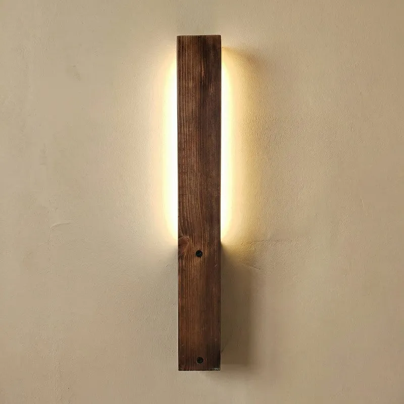 CalmCore Wooden Wall Lamp - Brown media 5