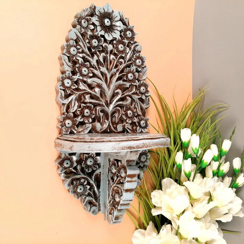 Classic Wall Display Iron Tea Light Candle Holder Shelf media 4