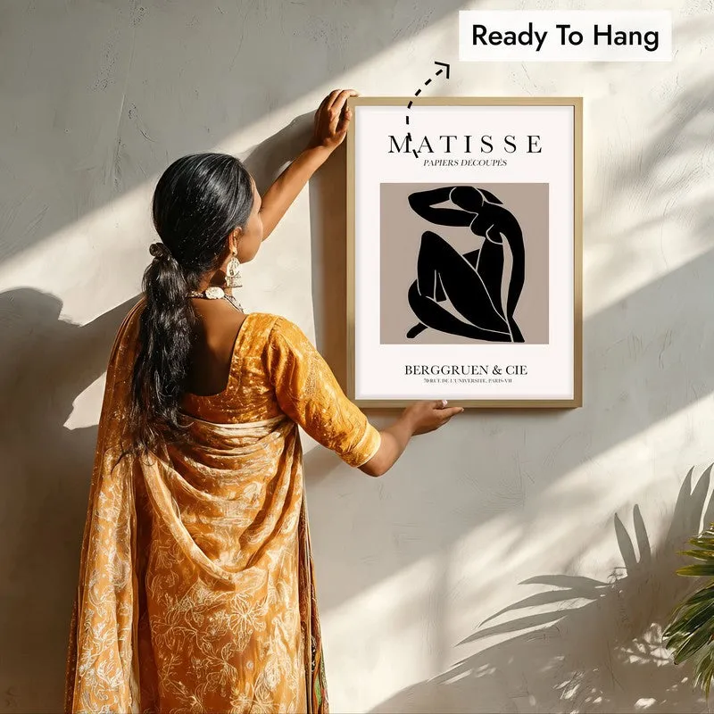 Bold Grace Canvas Wall Painting With Brown Frame media 8