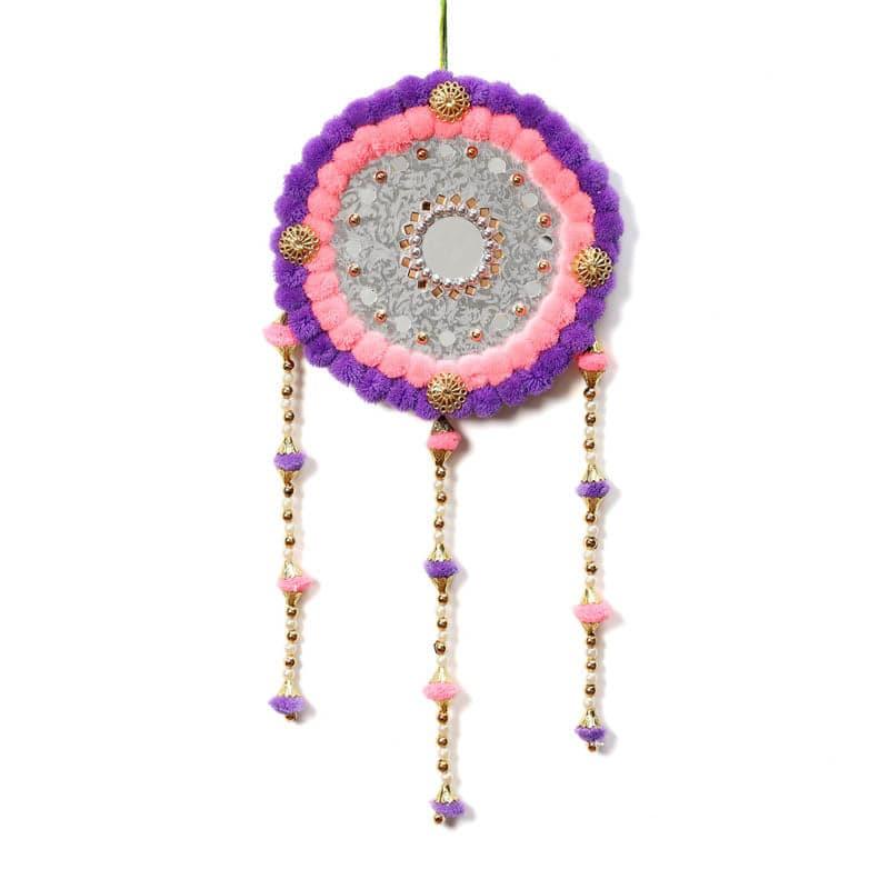 Round Festive Latkan - Pink & Purple media 4