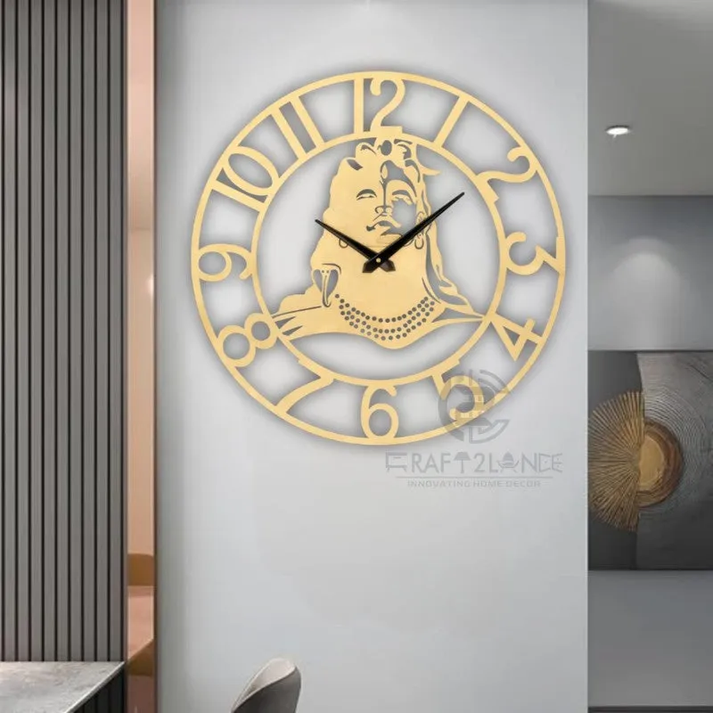 Flashy Silent Wall Clock - Gold media 3