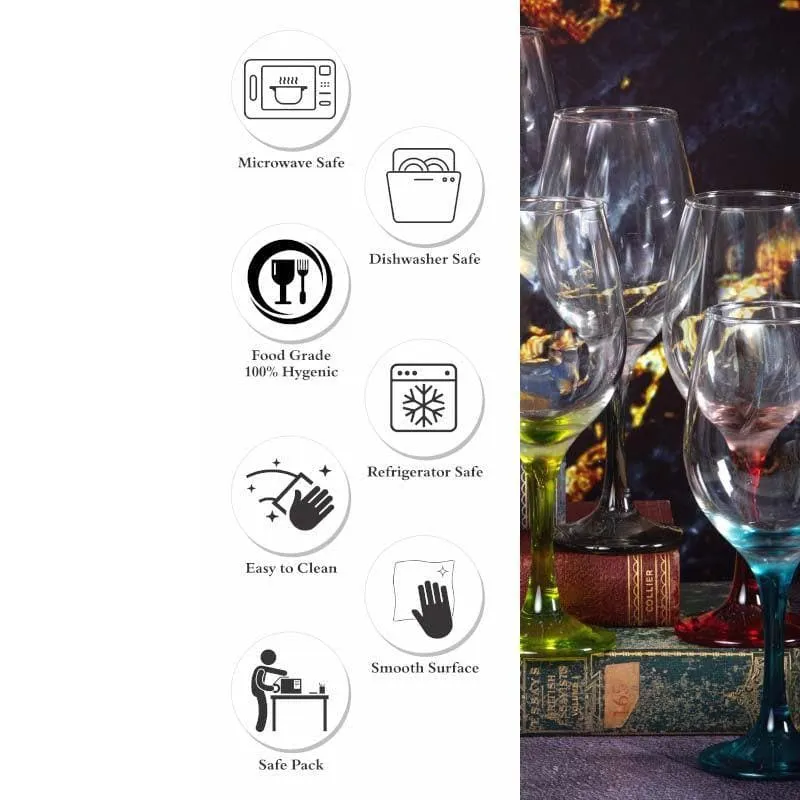Discolights Glass Tumbler (385 ML) - Set Of Six media 6