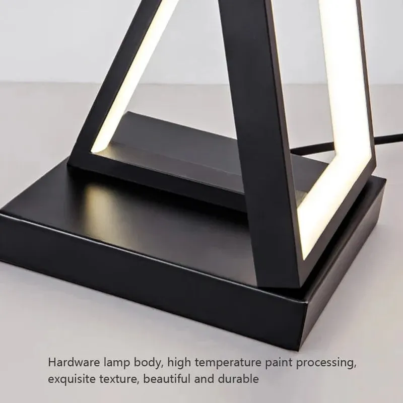 Lumin Crest Metal Table Lamp - Black media 6
