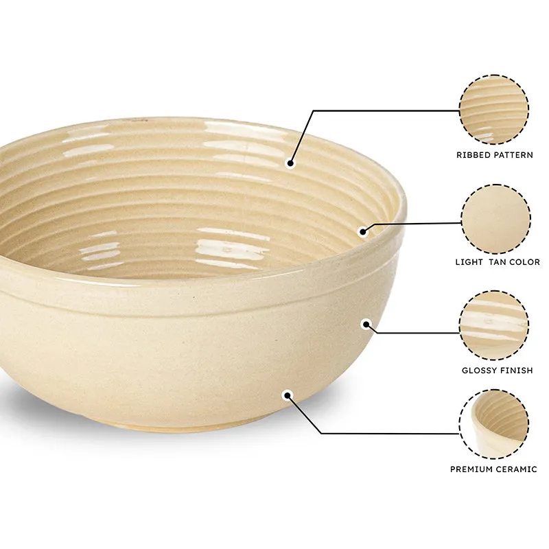 Terra Ridge Serving Bowl (Ivory/1000 mL) - Set Of Two - 4
