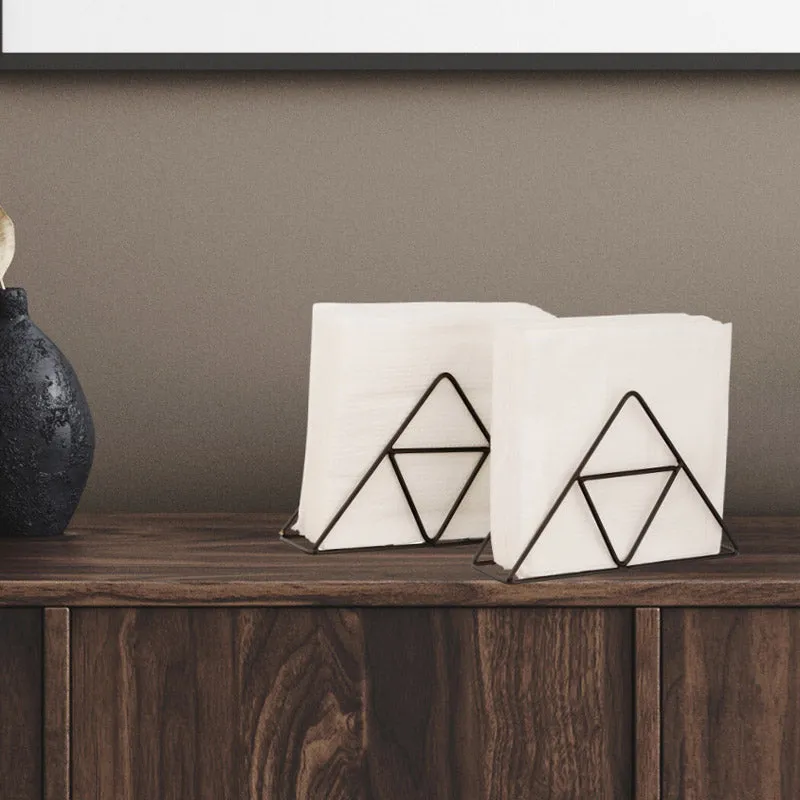 Trio Trail Napkin Holder (Black) - Set Of Two media 5