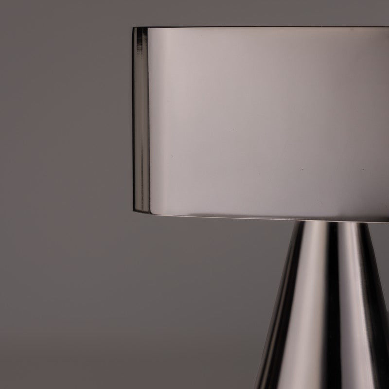 Fig Living Chrome Portable Stainless Steel Table Lamp - Silver media 9