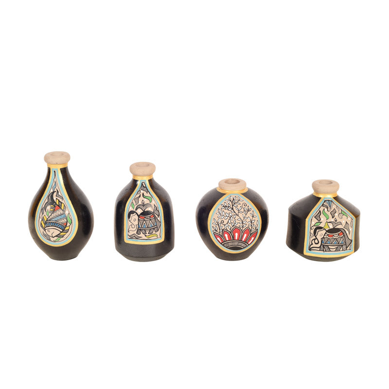 Karabi Terracotta Vase - Set of Four media 4