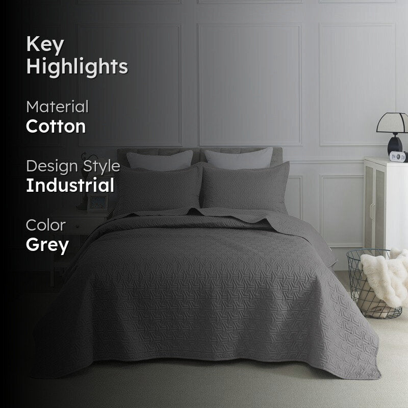 Deep Charcoal Bed Cover media 2