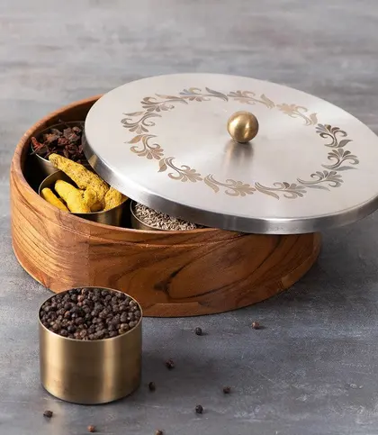 Wood · Stainless Steel