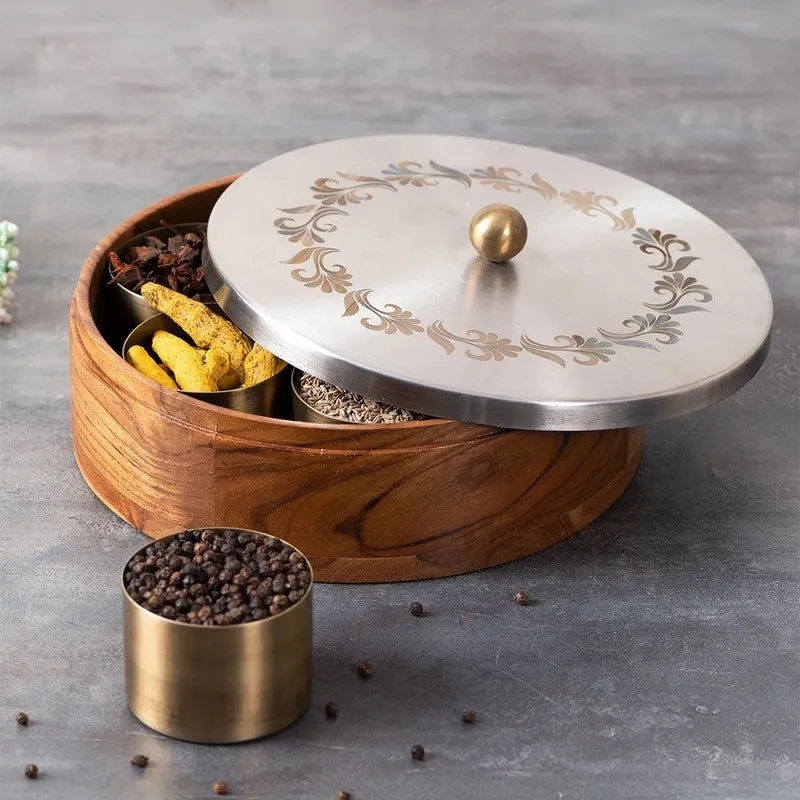 Teaky Masala Box - Brown & Silver media 1