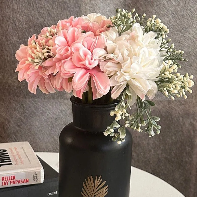 Faux Panicle Hydrangea Bunch - Set Of Two media 1