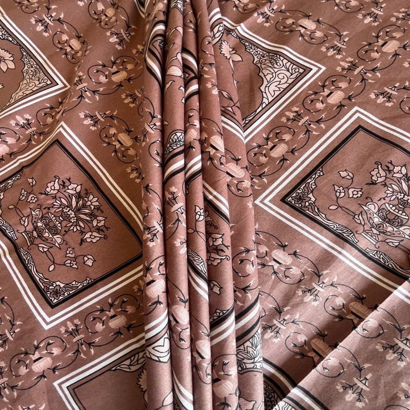 Kalaash Cotton Bedsheets (Maroon)- 400 TC media 4