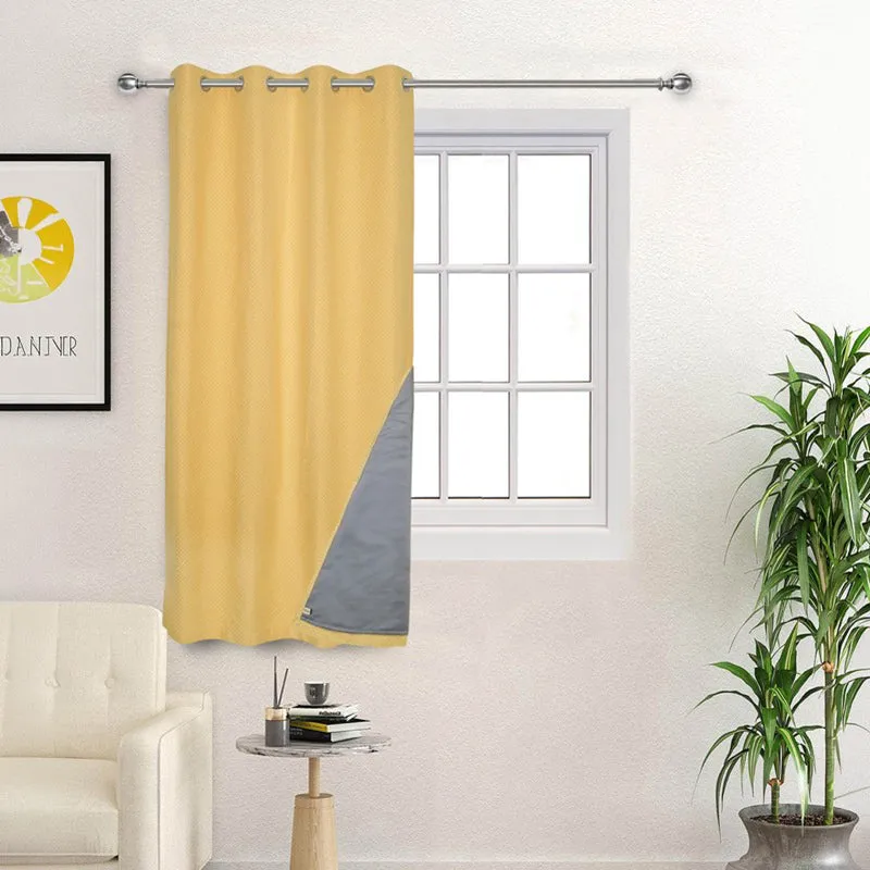 Form Ease Cotton Blackout Curtains - Yellow media 3