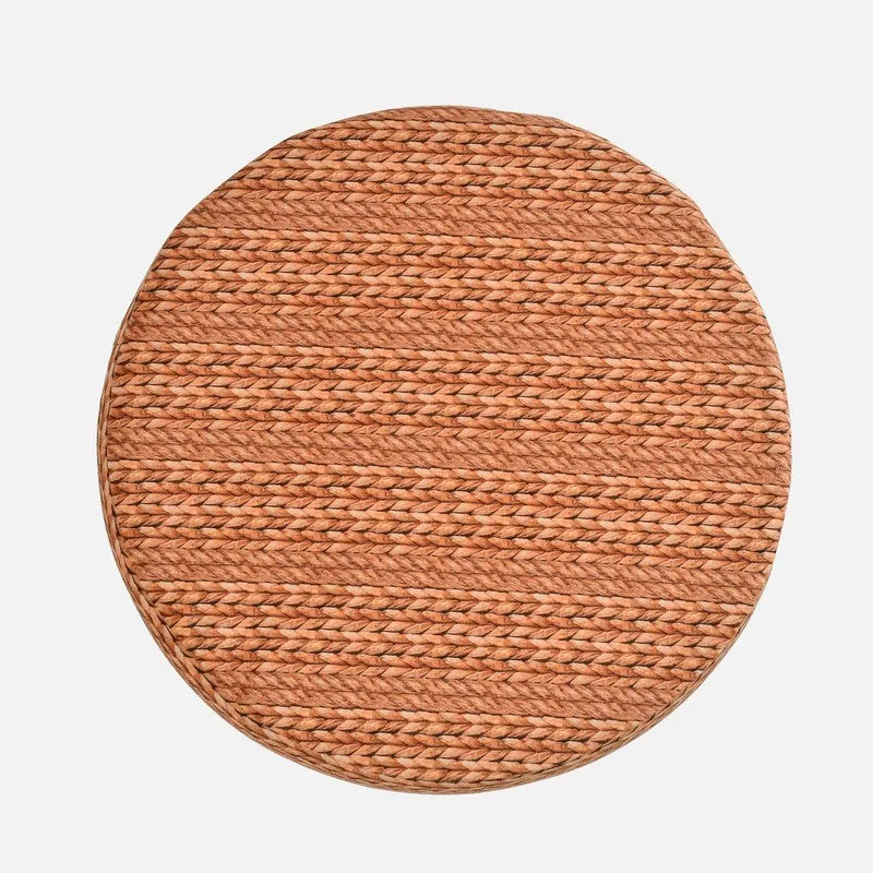 Ruston Jute Print Multicolor Engineered Wood Ottomans - Set Of Two media 6