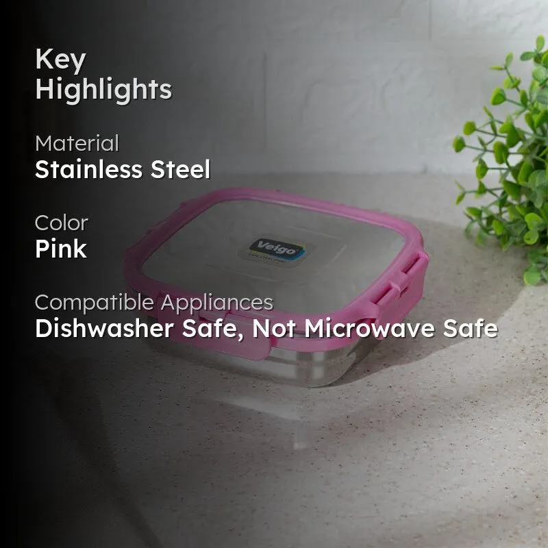 Ritaro Lunch Box (Pink) - 550 mL media 2
