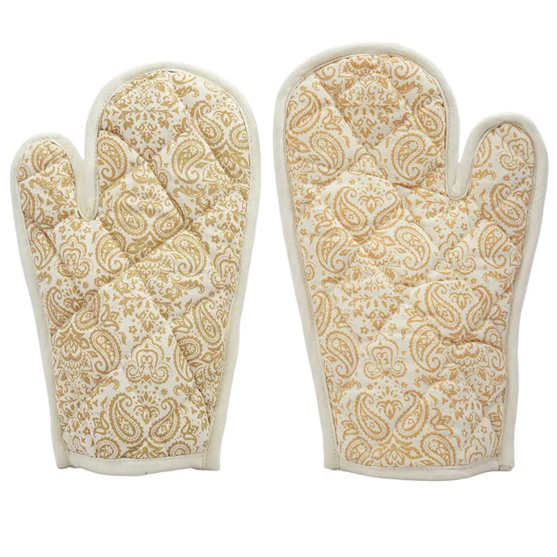 Swayam Tapsi Kitchen Gloves (Yellow) - Set Of Two media 4