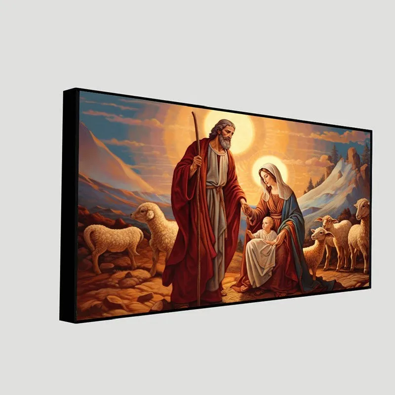 Holy Family Grace Canvas Wall Painting With Frame media 7