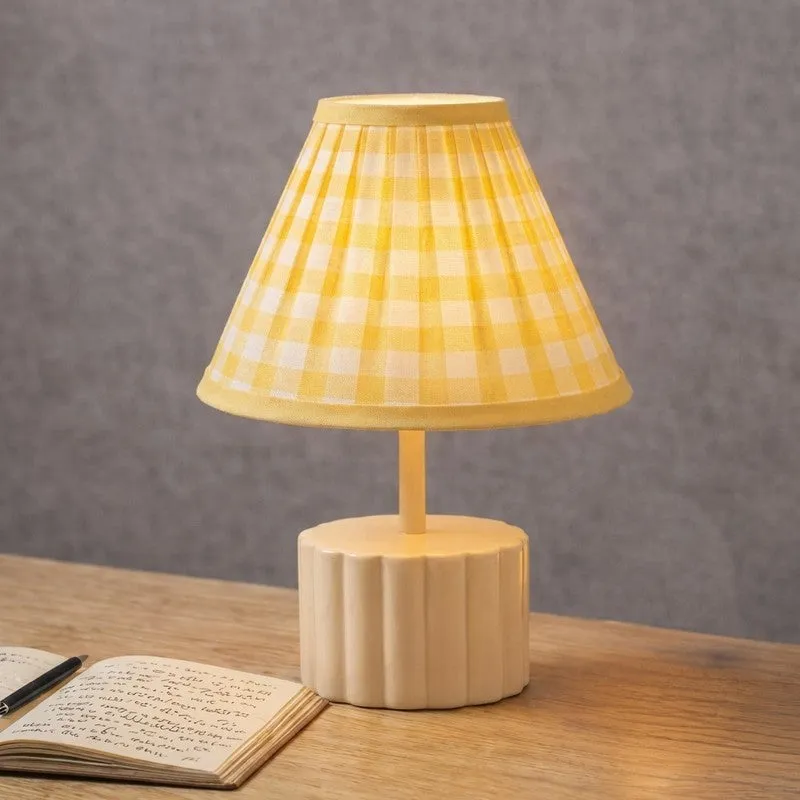 Landon Vista Cotton Table Lamp - Yellow media 3