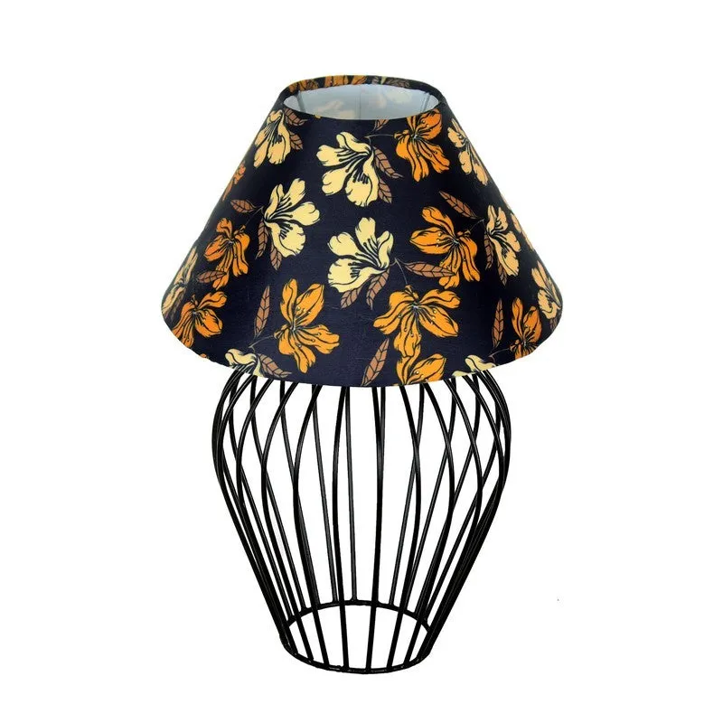 EarthAura Rustic Desk Metal Table Lamp - Multicolor media 4