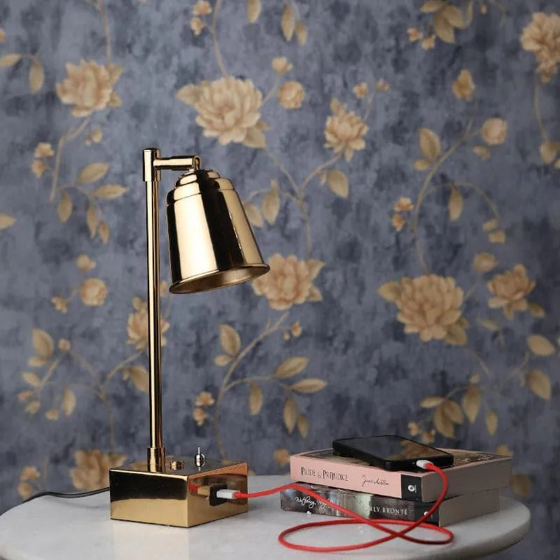 Holt Metal Table Lamp - Gold media 3