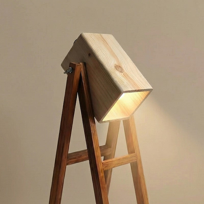 QuietBeam Wooden Table Lamp - Brown media 5